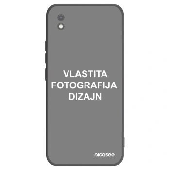 Picasee crna silikonska maskica za Xiaomi Redmi 9AT - Vlastiti foto dizajn