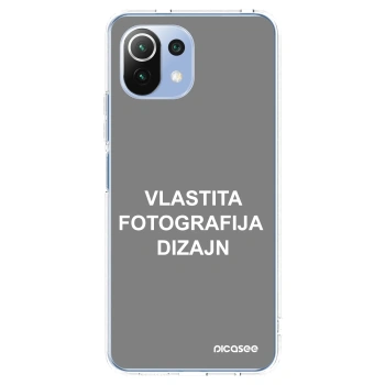 Picasee silikonska prozirna maskica za Xiaomi Mi 11 Lite - Vlastiti foto dizajn