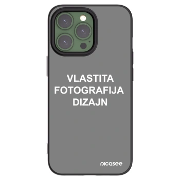 Picasee crna silikonska maskica za Apple iPhone 13 Pro - Vlastiti foto dizajn
