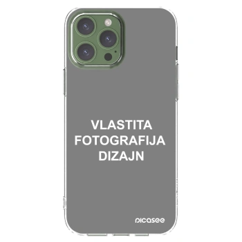 Picasee silikonska prozirna maskica za Apple iPhone 13 Pro Max - Vlastiti foto dizajn