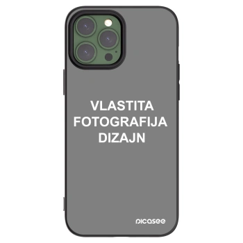 Picasee crna silikonska maskica za Apple iPhone 13 Pro Max - Vlastiti foto dizajn