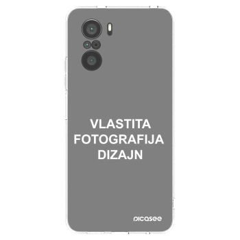 Picasee silikonska prozirna maskica za Xiaomi Poco F3 - Vlastiti foto dizajn
