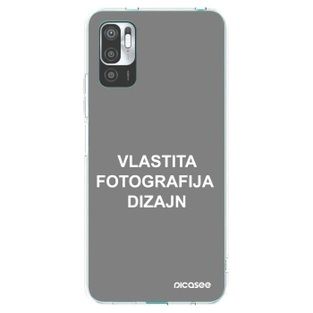 Picasee silikonska prozirna maskica za Xiaomi Redmi Note 10 5G - Vlastiti foto dizajn