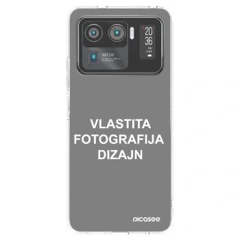 Picasee silikonska prozirna maskica za Xiaomi Mi 11 Ultra - Vlastiti foto dizajn