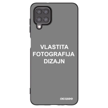 Picasee crna silikonska maskica za Samsung Galaxy M12 M127F - Vlastiti foto dizajn