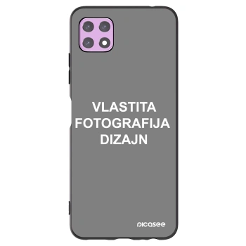 Picasee crna silikonska maskica za Samsung Galaxy A22 A226B 5G - Vlastiti foto dizajn