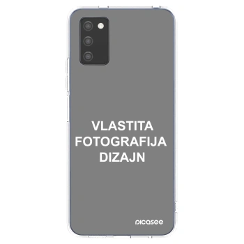 Picasee silikonska prozirna maskica za Samsung Galaxy A02s A025G - Vlastiti foto dizajn