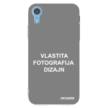 Picasee silikonska prozirna maskica za Apple iPhone XR - Vlastiti foto dizajn