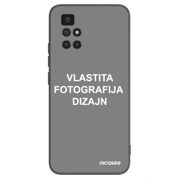 Picasee crna silikonska maskica za Xiaomi Redmi 10 - Vlastiti foto dizajn
