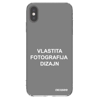 Picasee silikonska prozirna maskica za Apple iPhone XS Max - Vlastiti foto dizajn