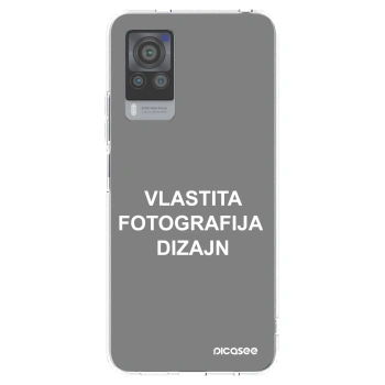 Picasee silikonska prozirna maskica za Vivo X60 Pro 5G - Vlastiti foto dizajn