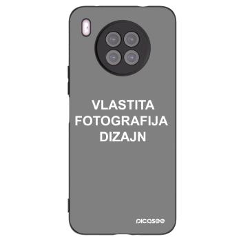 Picasee crna silikonska maskica za Huawei Nova 8i - Vlastiti foto dizajn