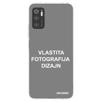 Picasee silikonska prozirna maskica za Xiaomi Poco M3 Pro 5G - Vlastiti foto dizajn