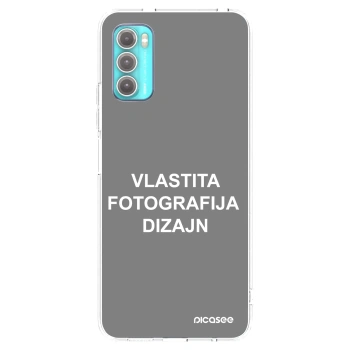 Picasee silikonska prozirna maskica za Motorola Moto G60 - Vlastiti foto dizajn