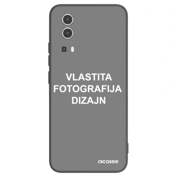 Picasee crna silikonska maskica za Vivo Y72 5G - Vlastiti foto dizajn