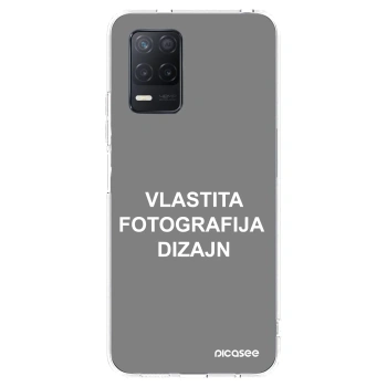 Picasee silikonska prozirna maskica za Realme 8 5G - Vlastiti foto dizajn