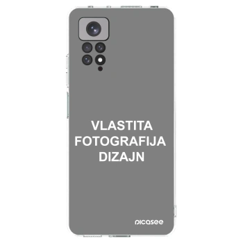 Picasee silikonska prozirna maskica za Xiaomi Redmi Note 11 - Vlastiti foto dizajn