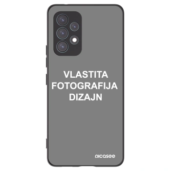 Picasee crna silikonska maskica za Samsung Galaxy A53 5G A536 - Vlastiti foto dizajn