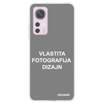 Picasee silikonska prozirna maskica za Xiaomi 12 - Vlastiti foto dizajn