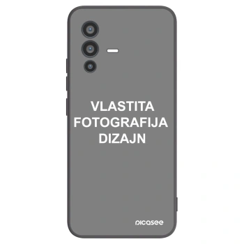 Picasee crna silikonska maskica za Vivo V23 5G - Vlastiti foto dizajn