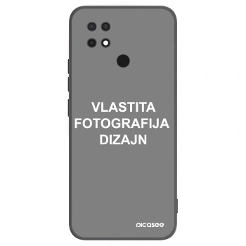 Picasee crna silikonska maskica za Xiaomi Redmi 10C - Vlastiti foto dizajn