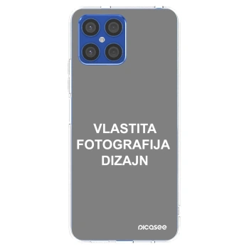 Picasee silikonska prozirna maskica za Honor X8 4G - Vlastiti foto dizajn