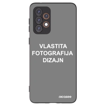 Picasee crna silikonska maskica za Samsung Galaxy A33 5G A336 - Vlastiti foto dizajn