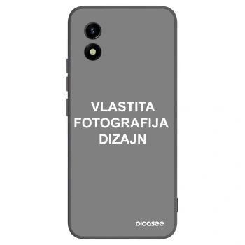 Picasee crna silikonska maskica za Vivo Y01 - Vlastiti foto dizajn