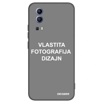 Picasee crna silikonska maskica za Vivo Y52 5G - Vlastiti foto dizajn
