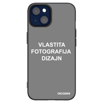 Picasee crna silikonska maskica za Apple iPhone 14 - Vlastiti foto dizajn