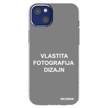 Picasee silikonska prozirna maskica za Apple iPhone 14 Plus - Vlastiti foto dizajn