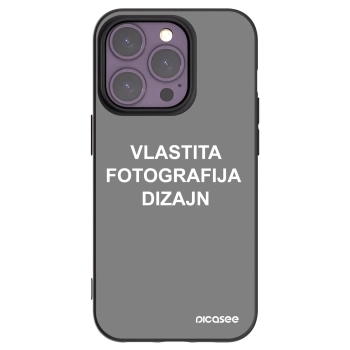 Picasee crna silikonska maskica za Apple iPhone 14 Pro - Vlastiti foto dizajn