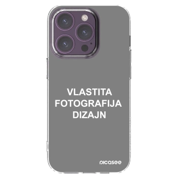 Picasee silikonska prozirna maskica za Apple iPhone 14 Pro - Vlastiti foto dizajn