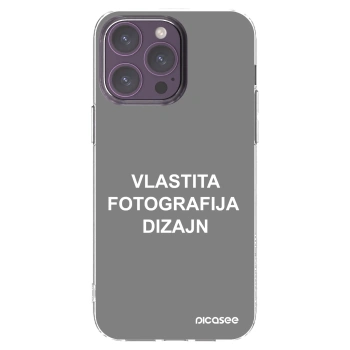 Picasee silikonska prozirna maskica za Apple iPhone 14 Pro Max - Vlastiti foto dizajn