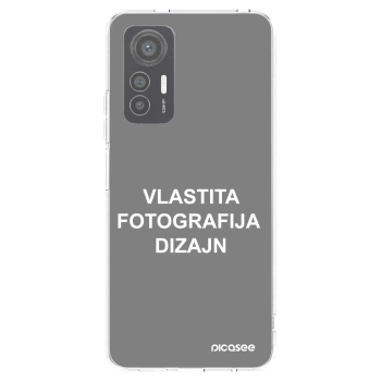 Picasee silikonska prozirna maskica za Xiaomi 12 Lite - Vlastiti foto dizajn