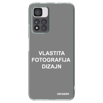Picasee silikonska prozirna maskica za Xiaomi Redmi Note 11 Pro+ 5G - Vlastiti foto dizajn