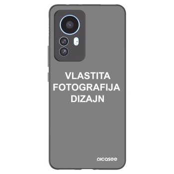 Picasee crna silikonska maskica za Xiaomi 12T Pro - Vlastiti foto dizajn