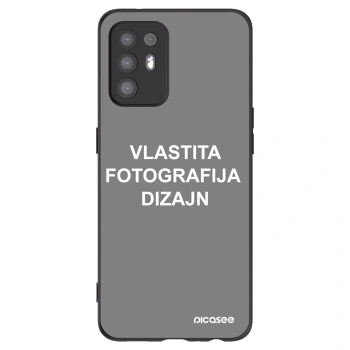 Picasee crna silikonska maskica za OPPO A94 5G - Vlastiti foto dizajn
