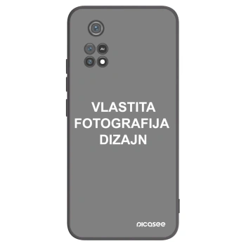 Picasee crna silikonska maskica za Xiaomi Poco M4 Pro - Vlastiti foto dizajn