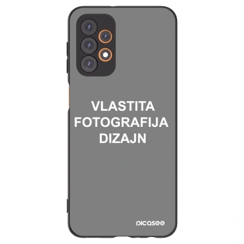 Picasee crna silikonska maskica za Samsung Galaxy A23 A236B 5G - Vlastiti foto dizajn
