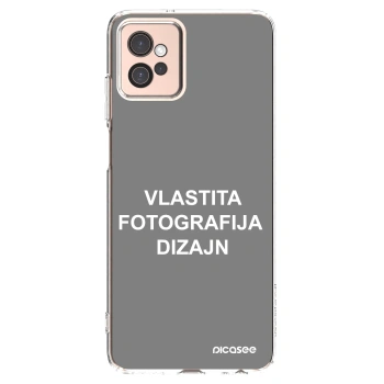 Picasee silikonska prozirna maskica za Motorola Moto G32 - Vlastiti foto dizajn