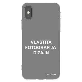 Picasee silikonska prozirna maskica za Apple iPhone X/XS - Vlastiti foto dizajn