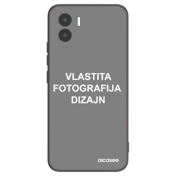 Picasee crna silikonska maskica za Xiaomi Redmi A1 - Vlastiti foto dizajn