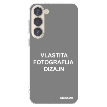 Picasee silikonska prozirna maskica za Samsung Galaxy S23+ 5G - Vlastiti foto dizajn