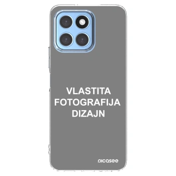 Picasee silikonska prozirna maskica za Honor X8 5G - Vlastiti foto dizajn