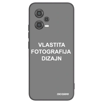 Picasee crna silikonska maskica za Xiaomi Poco X5 - Vlastiti foto dizajn