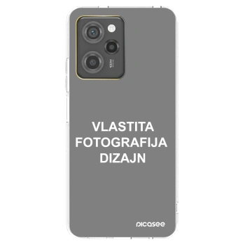 Picasee silikonska prozirna maskica za Xiaomi Poco X5 Pro - Vlastiti foto dizajn