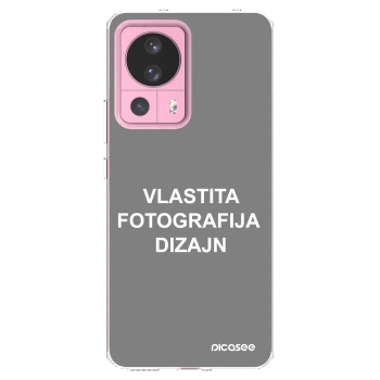 Picasee silikonska prozirna maskica za Xiaomi 13 Lite - Vlastiti foto dizajn