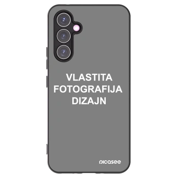 Picasee crna silikonska maskica za Samsung Galaxy A54 5G A546B - Vlastiti foto dizajn