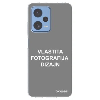 Picasee silikonska prozirna maskica za Xiaomi Redmi Note 12 Pro 5G - Vlastiti foto dizajn